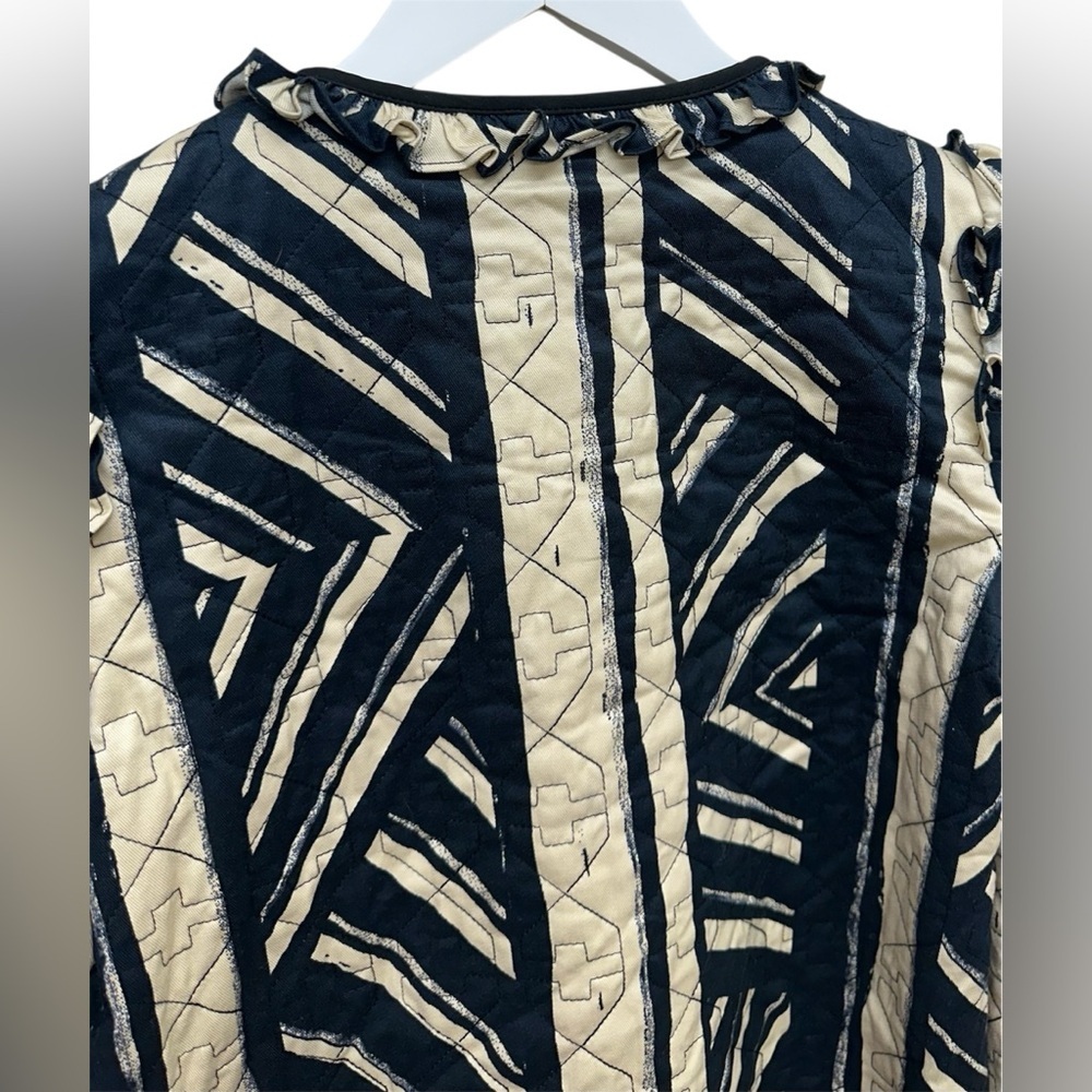 Emily McCarthy Ava Reversible Jacket Plaid Noir Navy/Black/Cream Sz XS Women’s - Picture 8 of 14